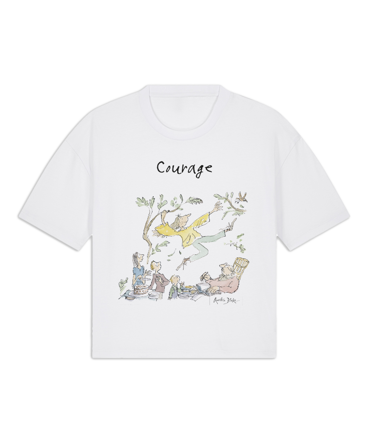 Courage by Quentin Blake Cropped T-Shirt